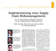 Implementierung eines Supply Chain Risikomanagements